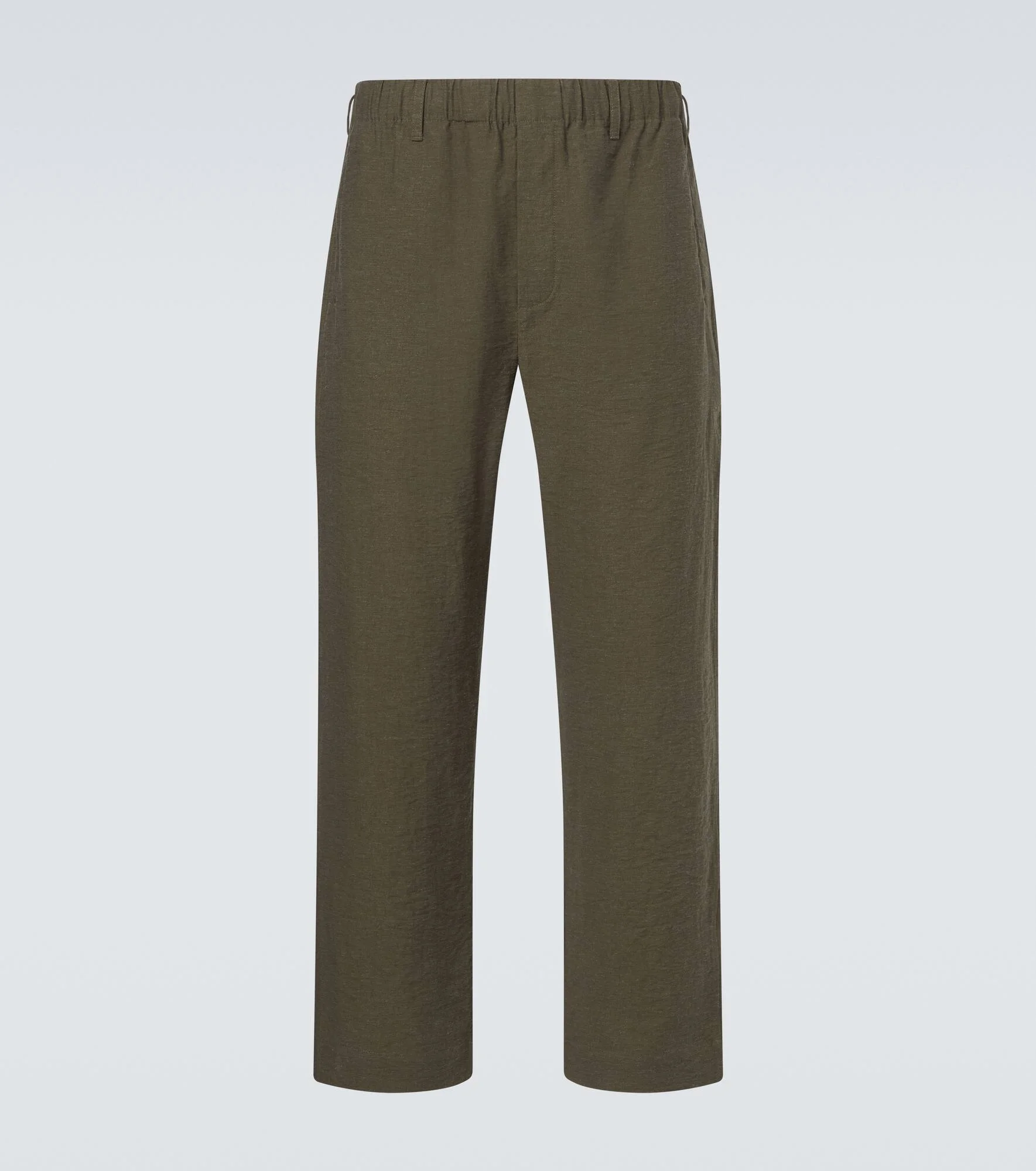 Mid-rise straight pants - 1