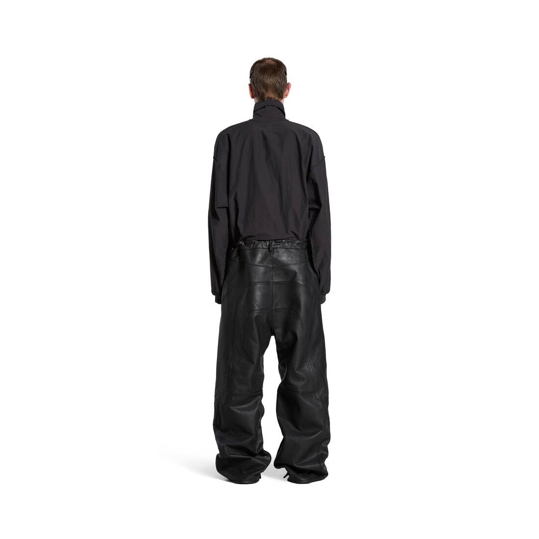 Biker Baggy Pants in Black - 4