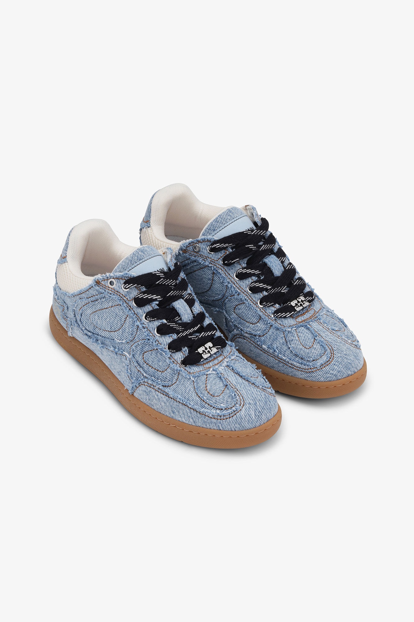 08 DENIM RAW EDGE SNEAKERS - 2