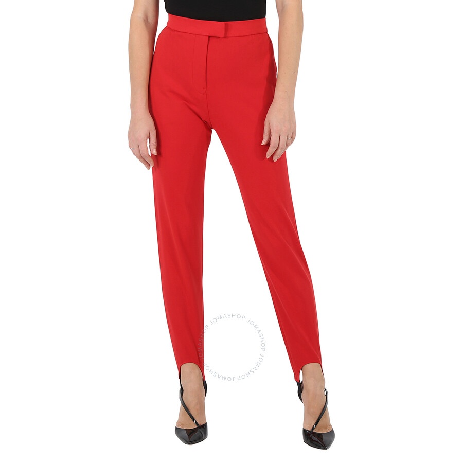 Burberry Ladies High Waisted Jodhpurs In Bright Red - 3