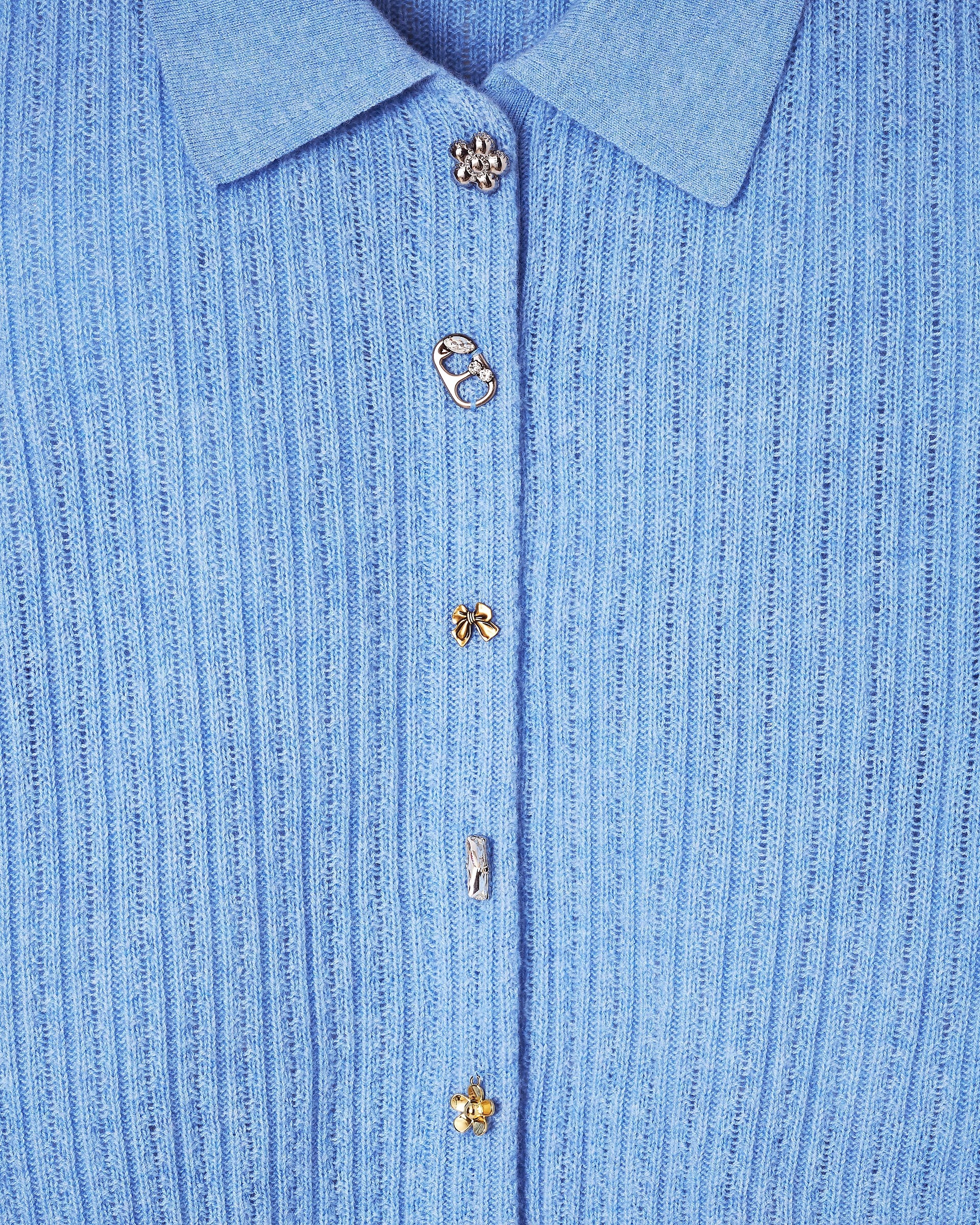 CABLE-KNIT CHARM CARDIGAN - 7