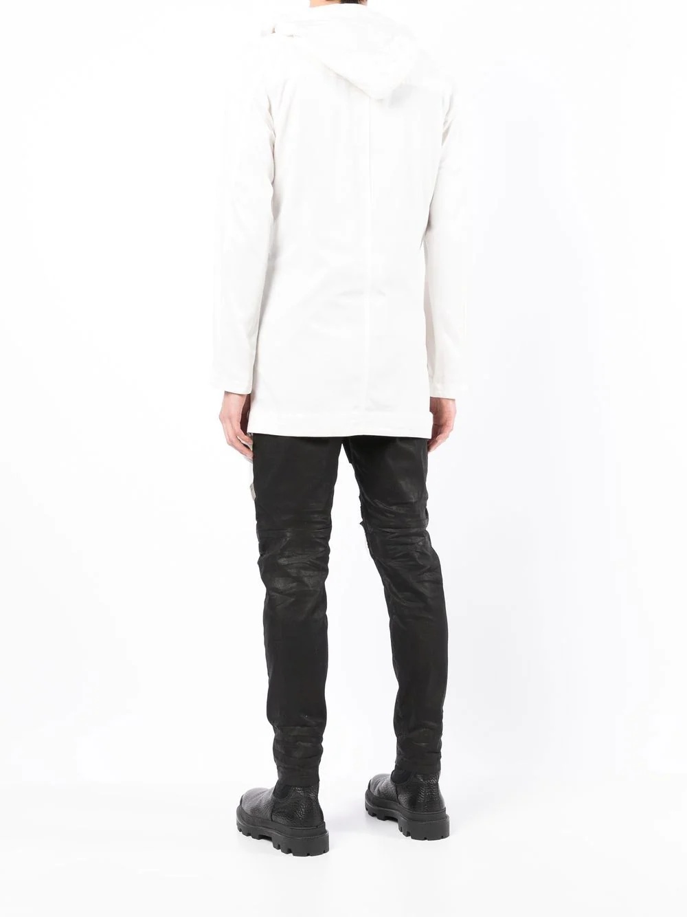 asymmetric-gathered wrap shirt - 4