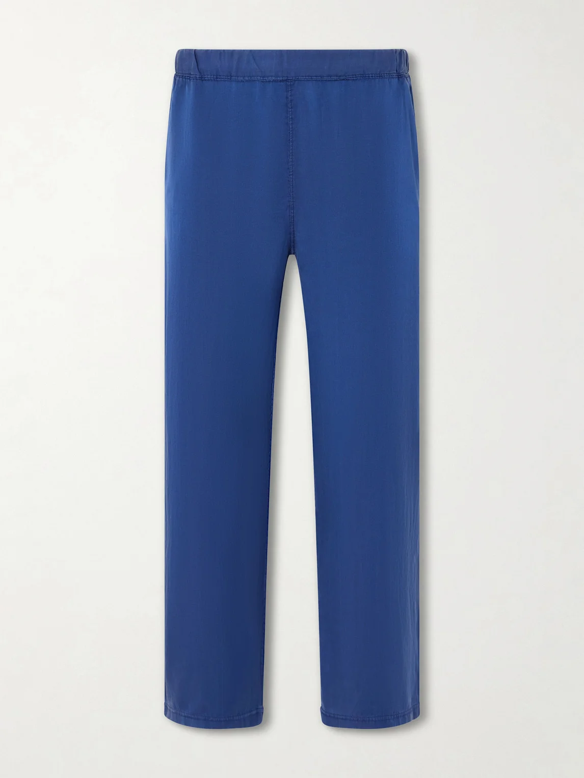 Straight-Leg Silk and Cotton-Blend Satin Trousres - 1