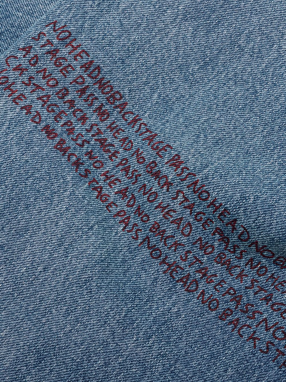 graphic-detail distressed jeans - 4
