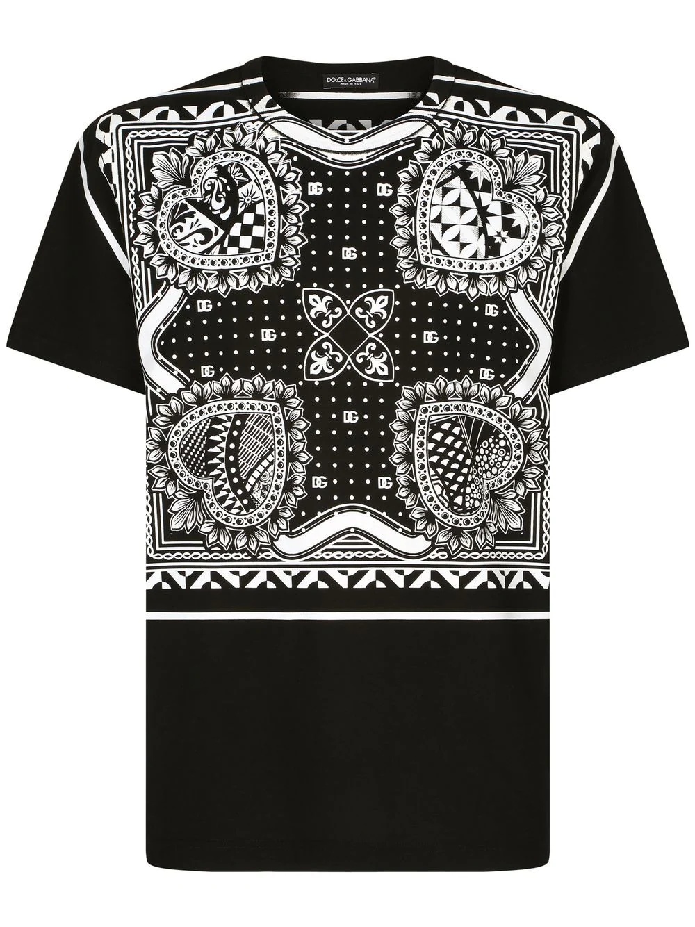 bandana-print T-shirt - 1