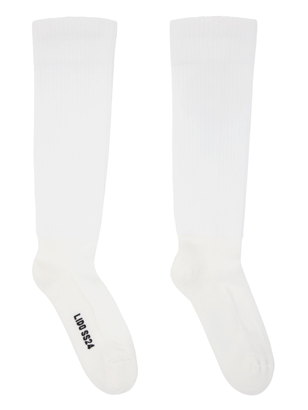 White Knee High Socks - 1