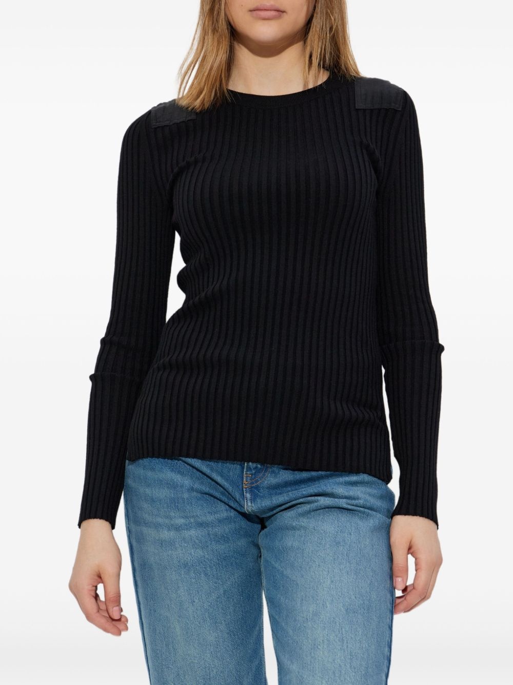 ribbed long-sleeve top - 3