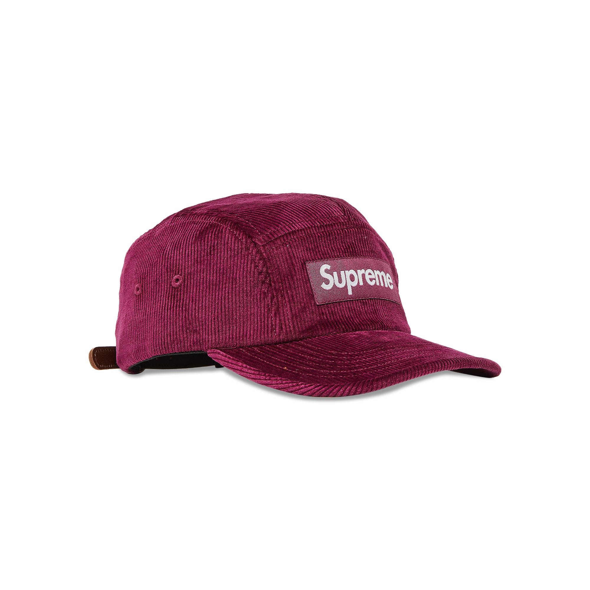 Supreme Corduroy Camp Cap 'Magenta' - 2