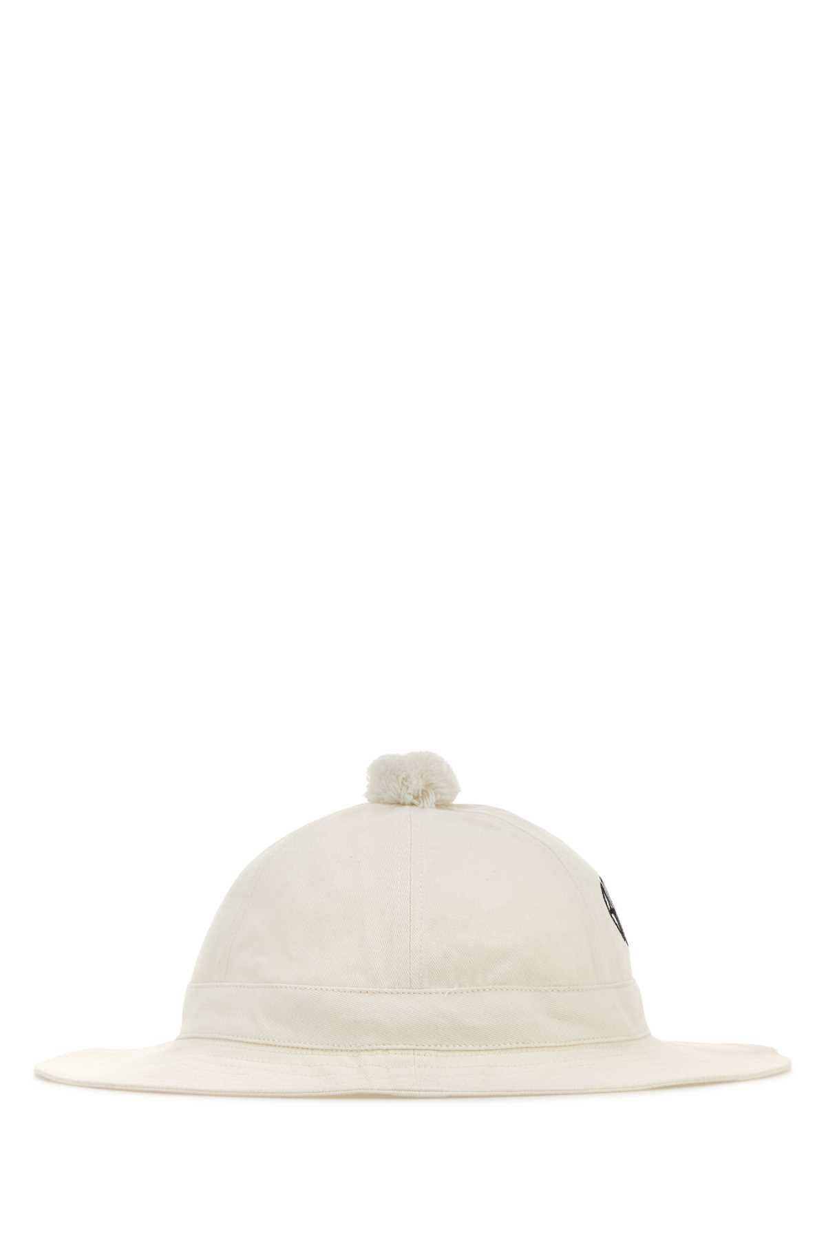 Bode Men White Cotton Bucket Hat - 2