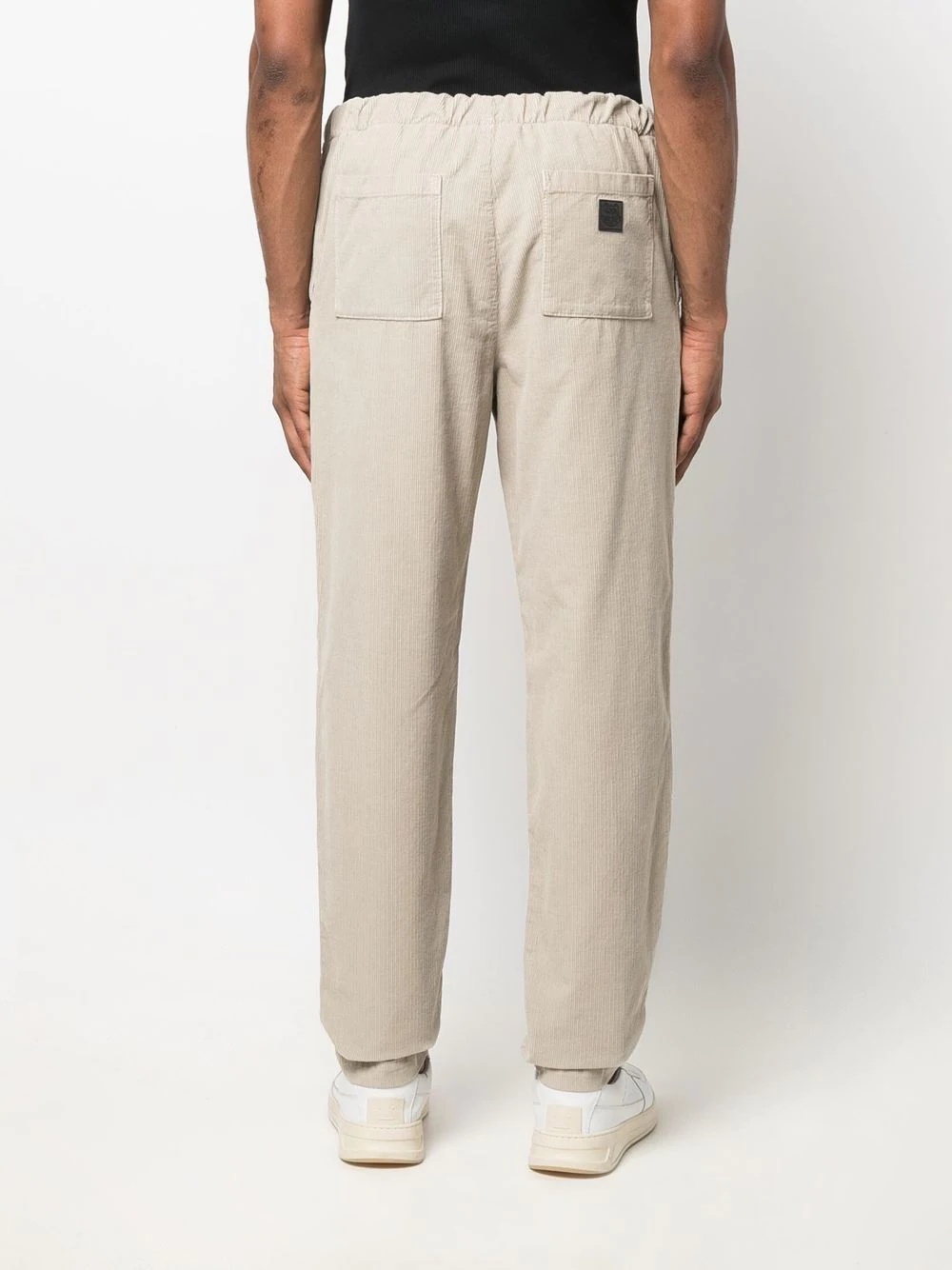 corduroy straight-leg trousers - 4