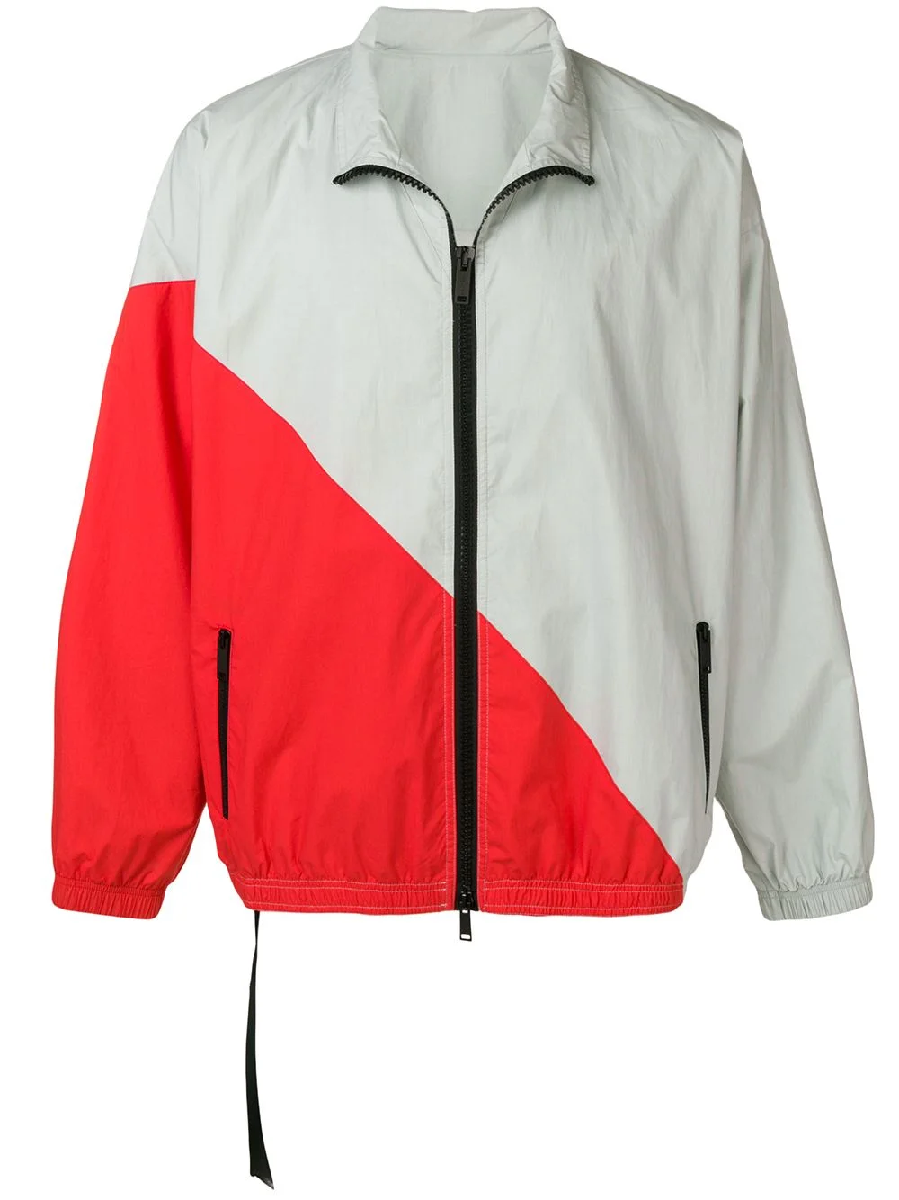 contrasting panels windbreaker - 1