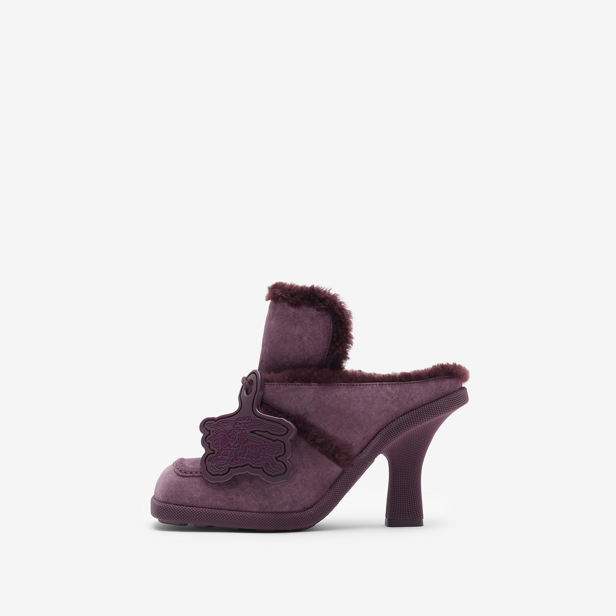 Suede and Shearling Highland Mules - 7