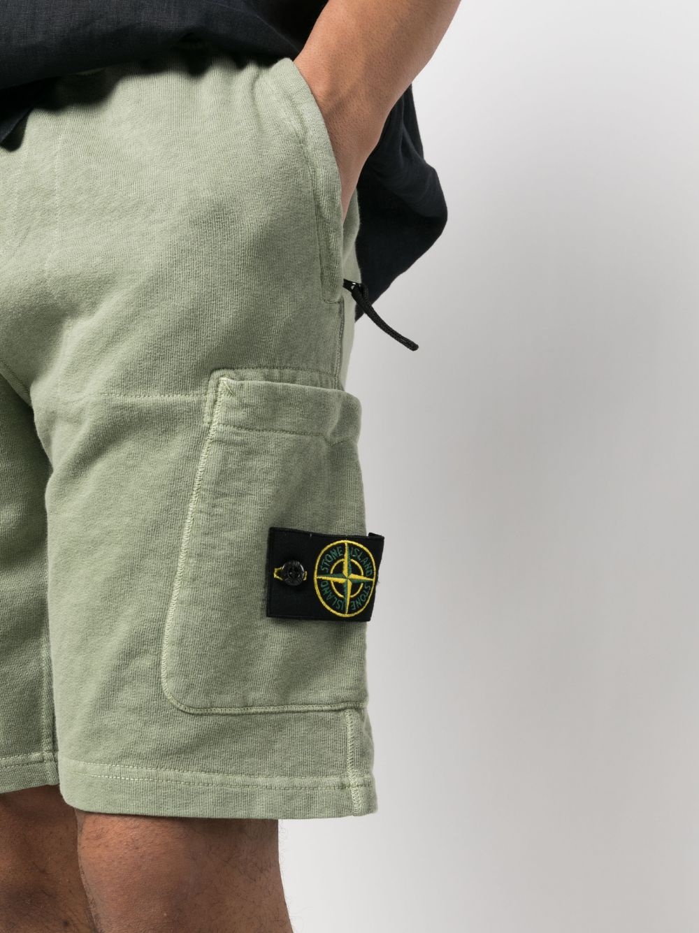 Compass-motif cotton shorts - 5