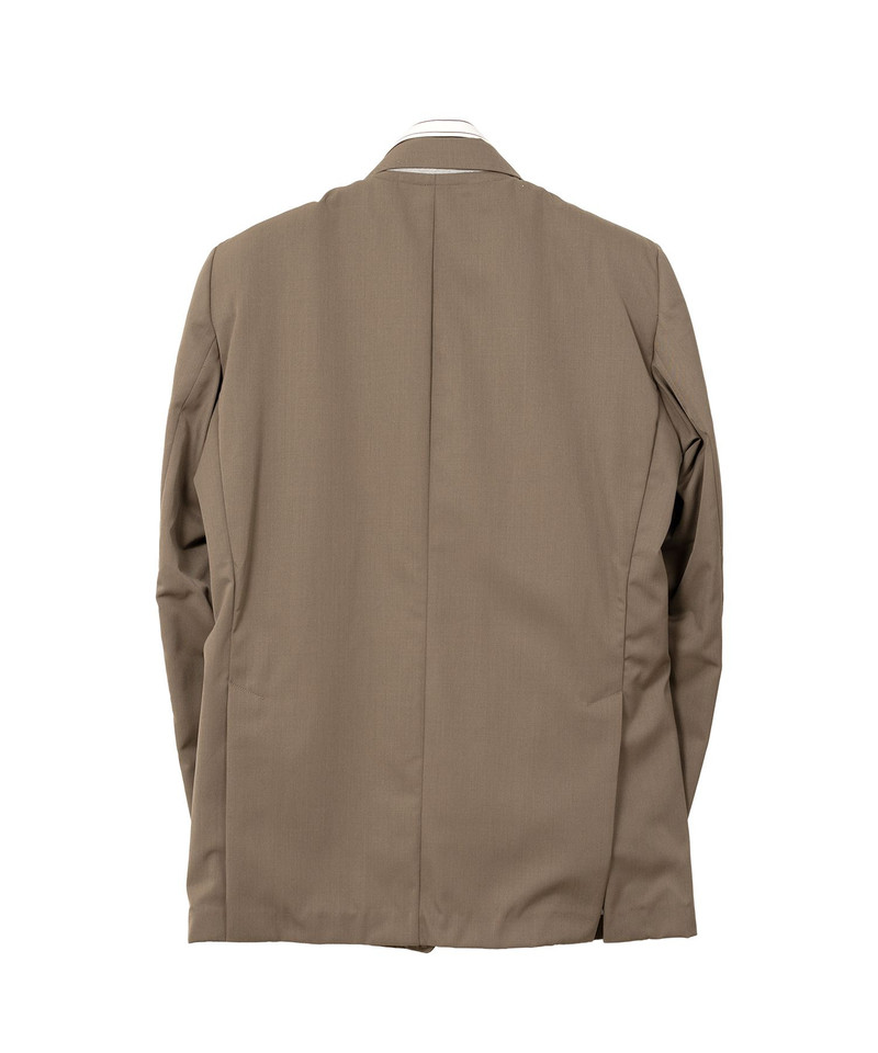 Mix Layered Wool Gabardine Jacket 20