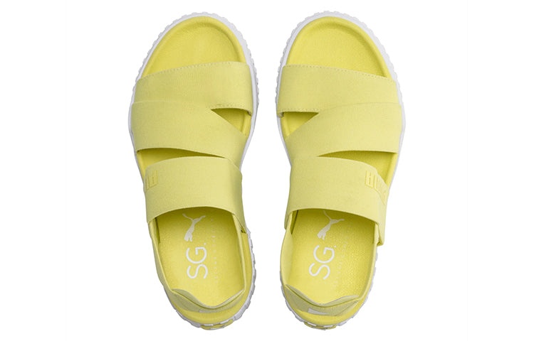 (WMNS) Selena Gomez x PUMA Cali Sandal Yellow 370758-01 - 3
