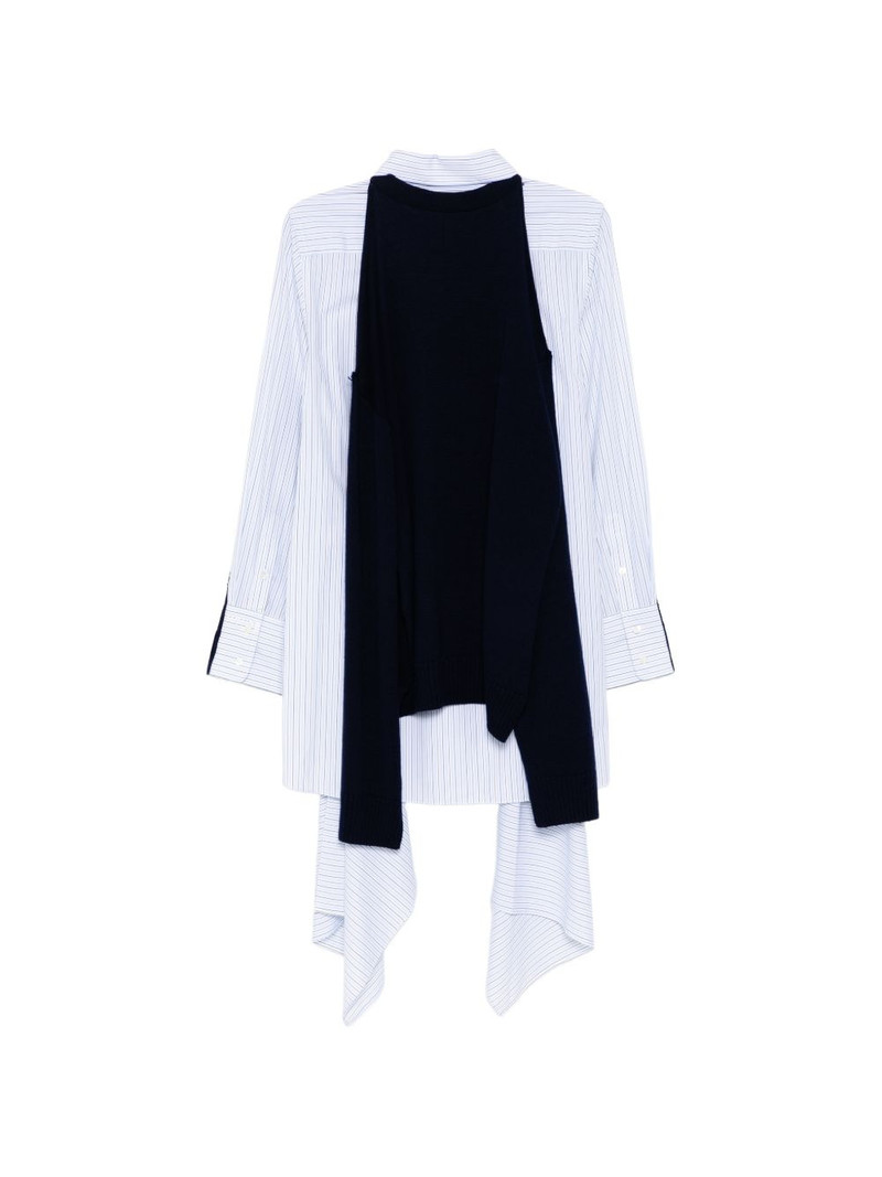 Monse combo knit shirt dress outlook