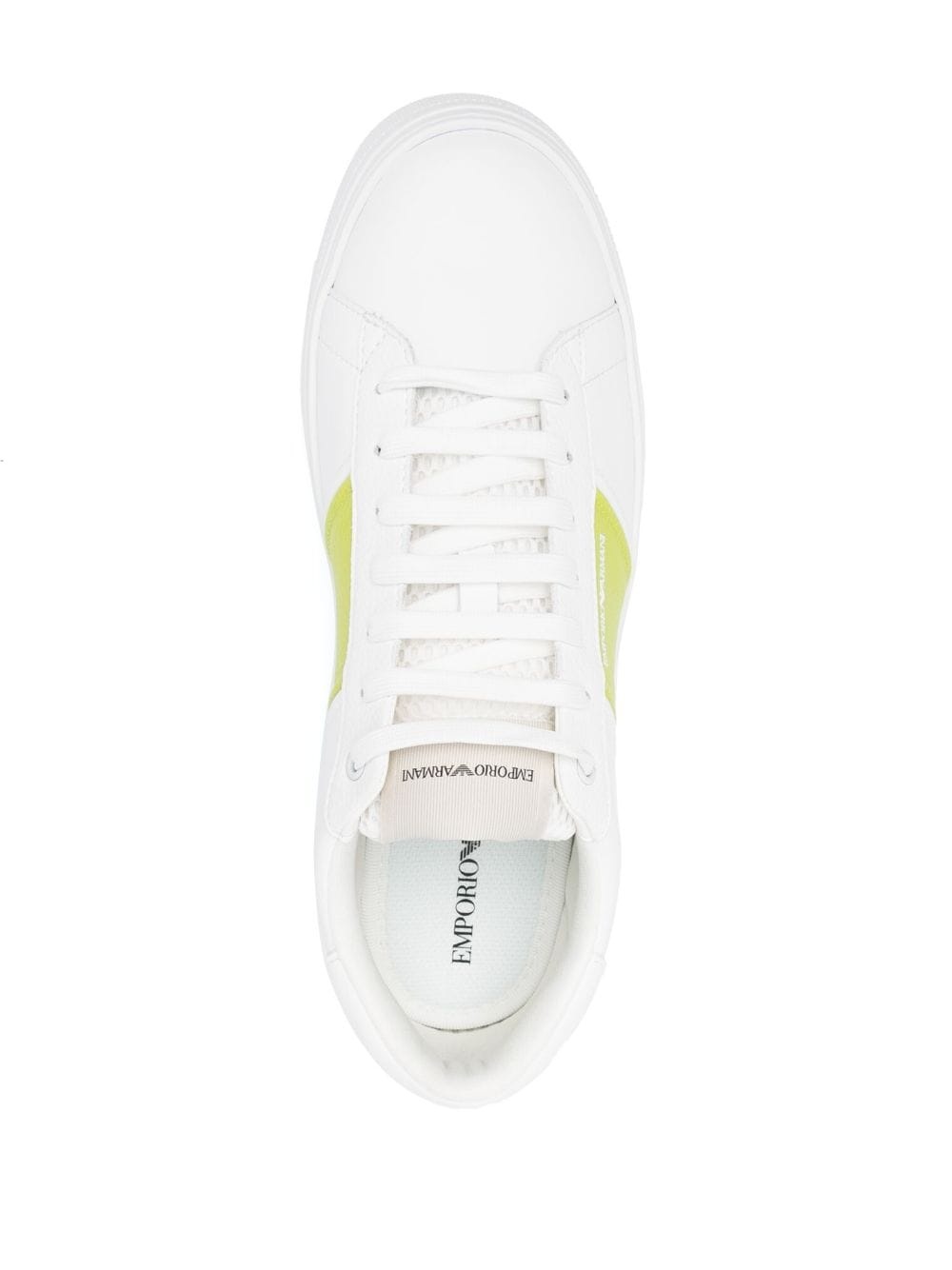 logo-print low-top leather sneakers - 4