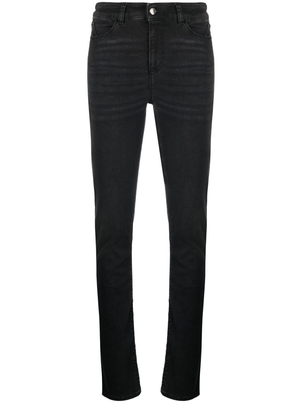 logo-patch skinny trousers - 1