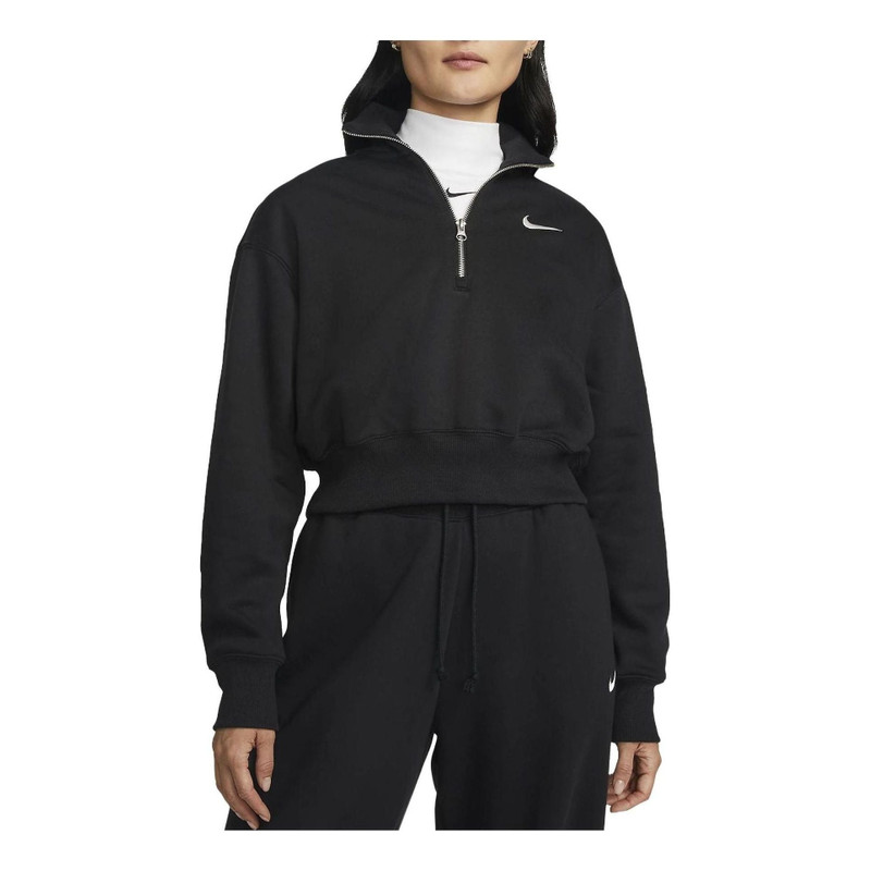 (WMNS) Nike Sportswear Phoenix Fleece 'Black' DQ5768-010 - 1