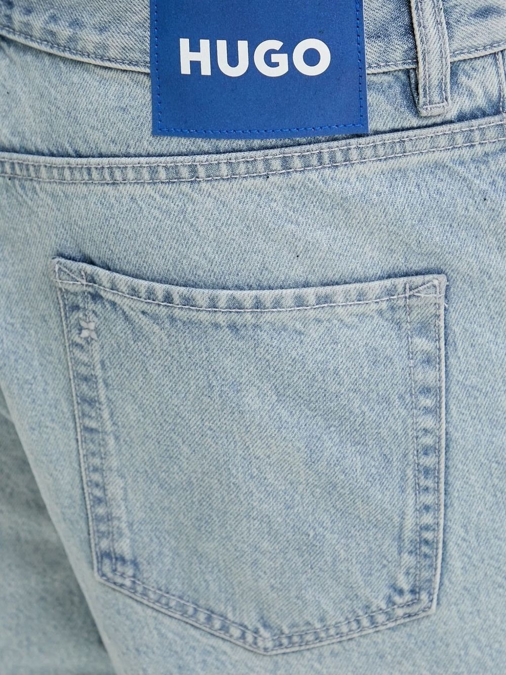 logo-patch denim shorts - 3