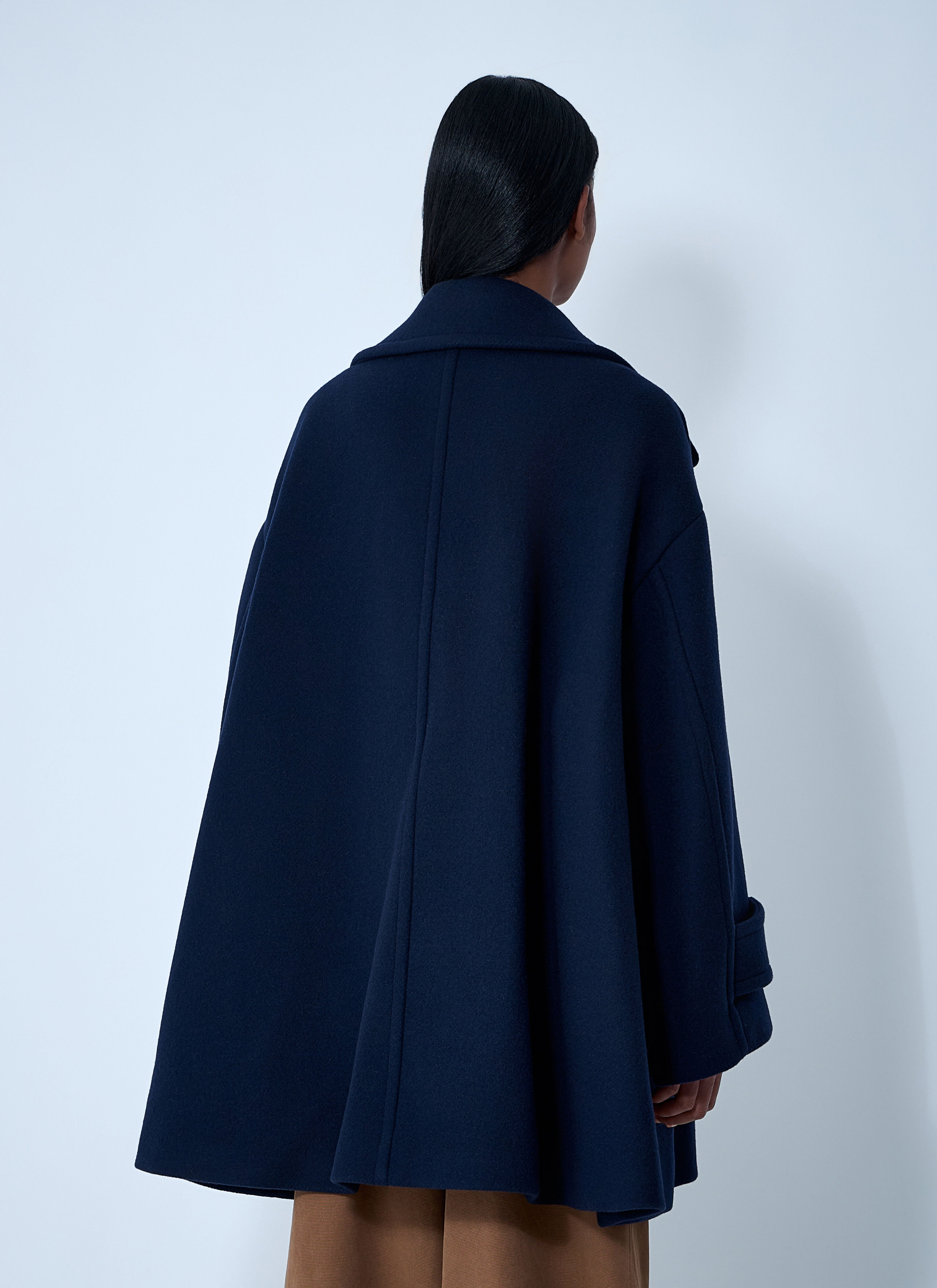Double-Breasted Wool-Blend Coat - 4