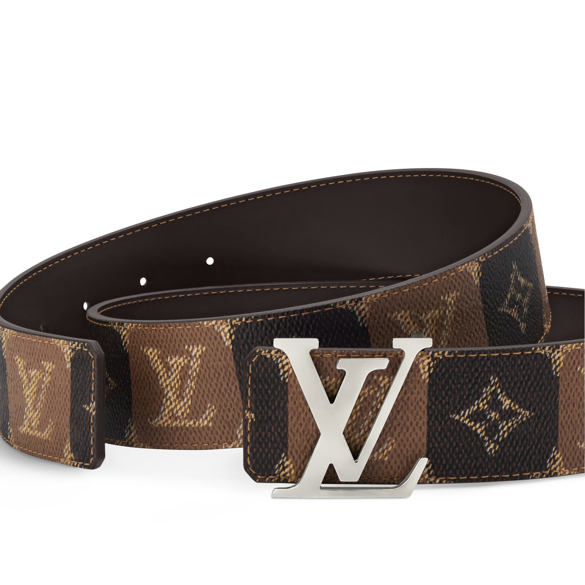 LV Initiales College Monogram Heritage 40mm Reversible Belt - 2