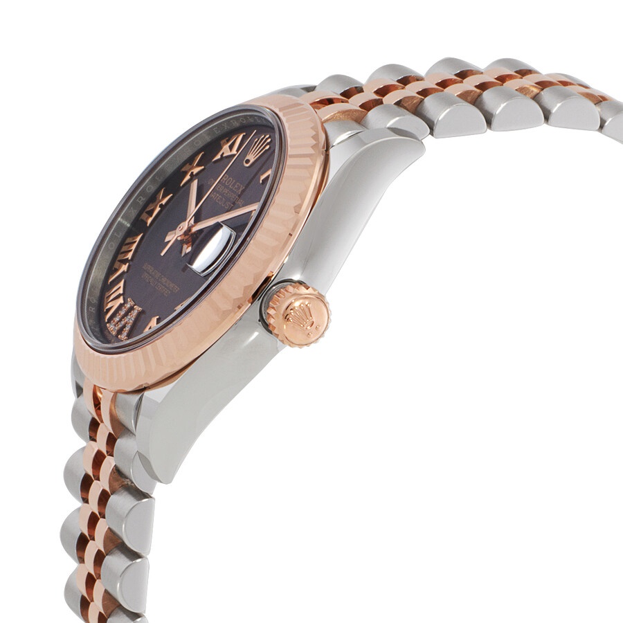 Rolex Datejust 31 Chocolate Roman Diamond Dial Automatic Ladies Steel and 18kt Everose Gold Jubilee  - 2