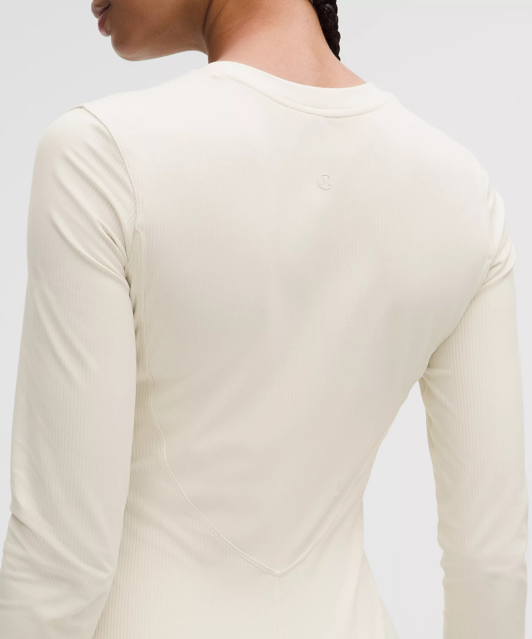 All Aligned Ribbed Long-Sleeve Henley Dress - 3