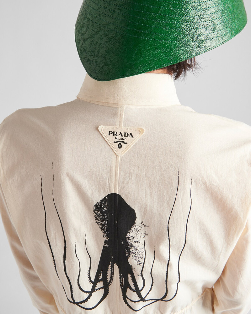 Short printed cotton jumpsuit 4