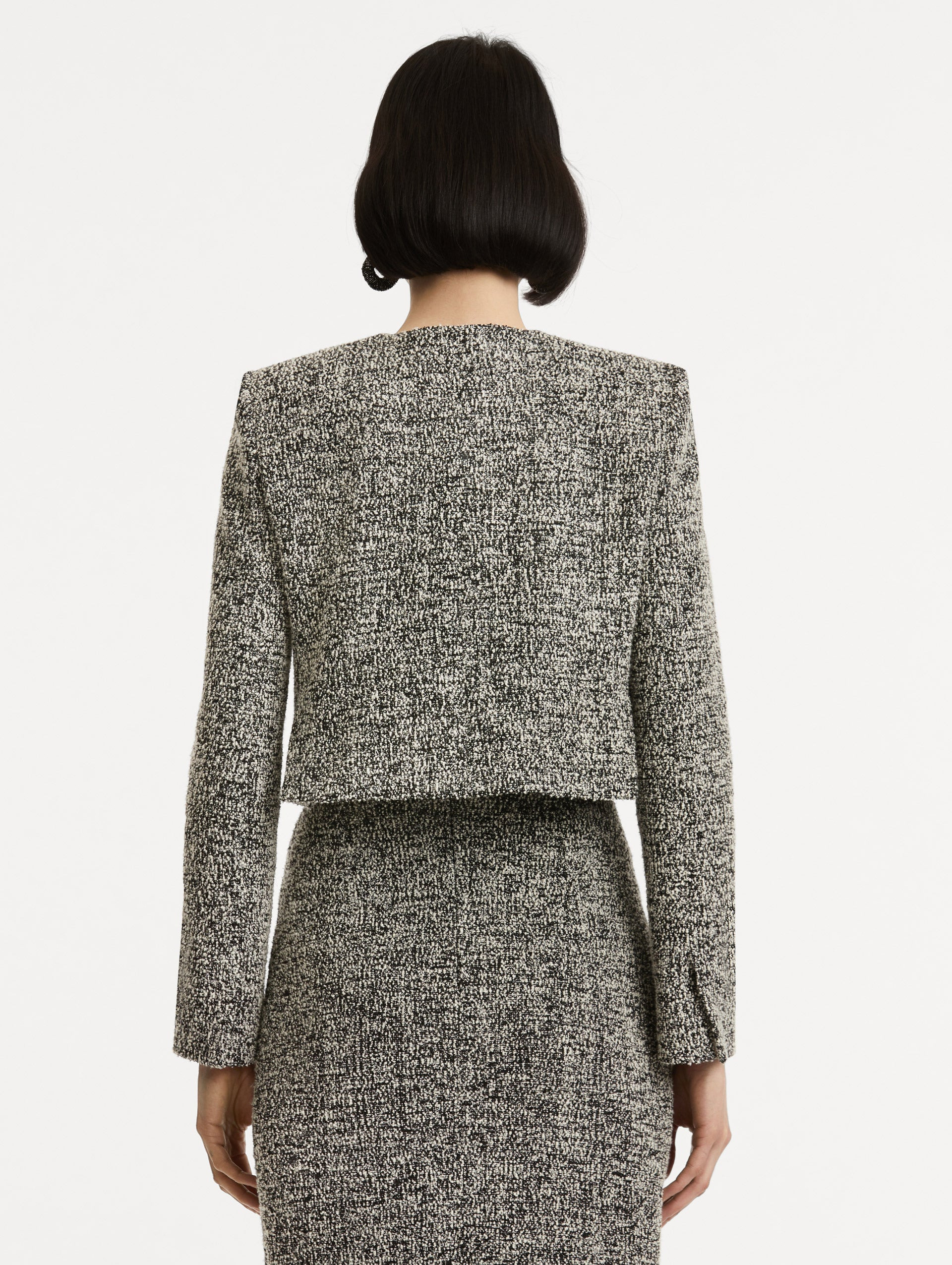 BOUCLÉ JERSEY TWEED JACKET - 4
