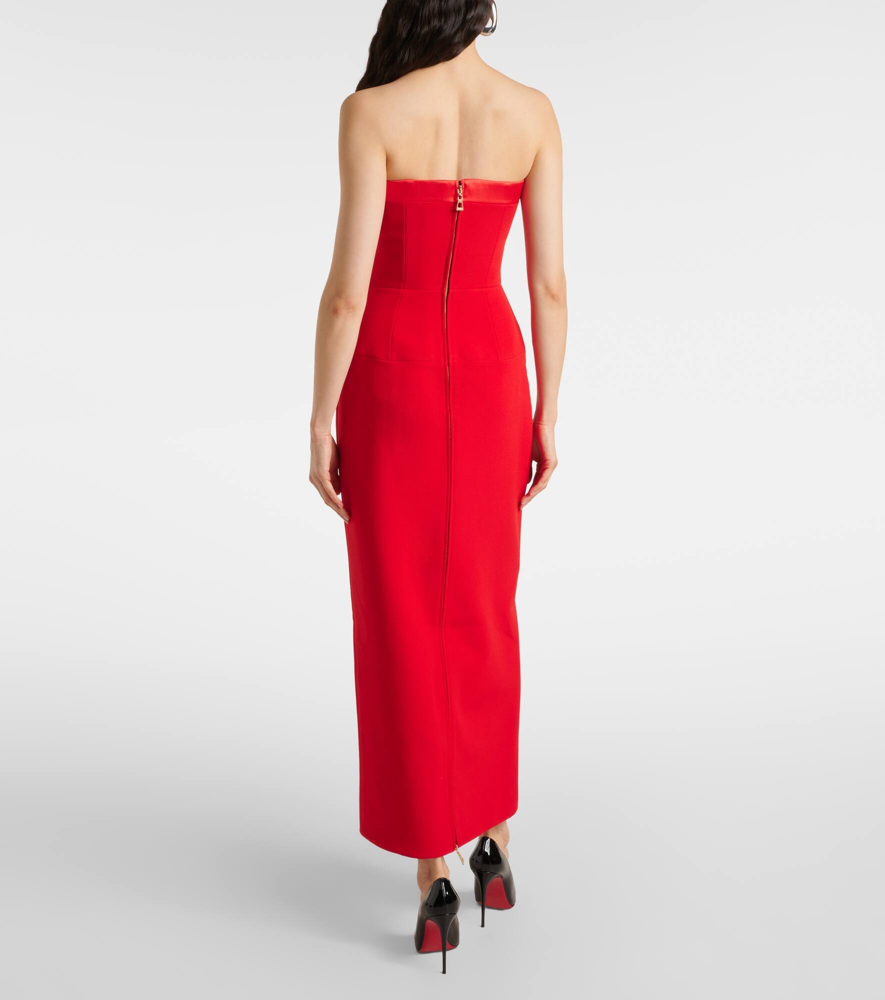 Sydney satin-trimmed midi dress - 3