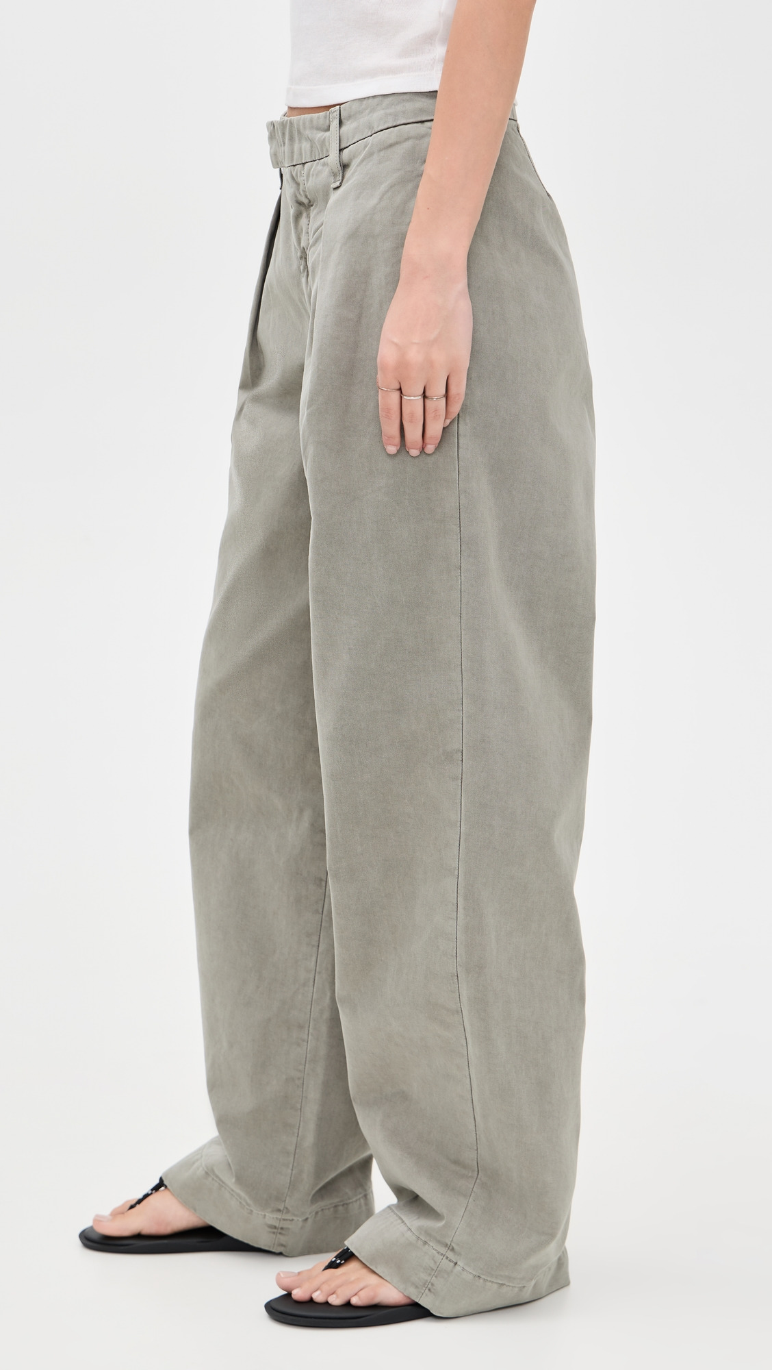 Wide Pleat Chino Pants - 3