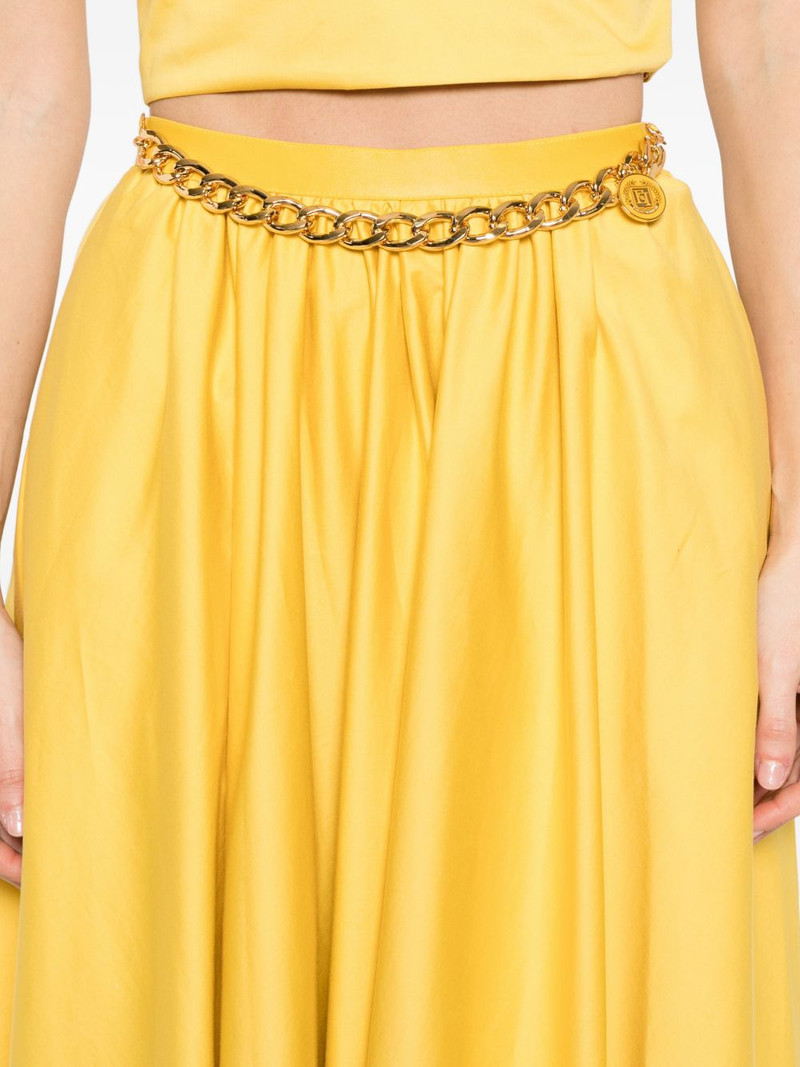 chain-detail midi skirt 5