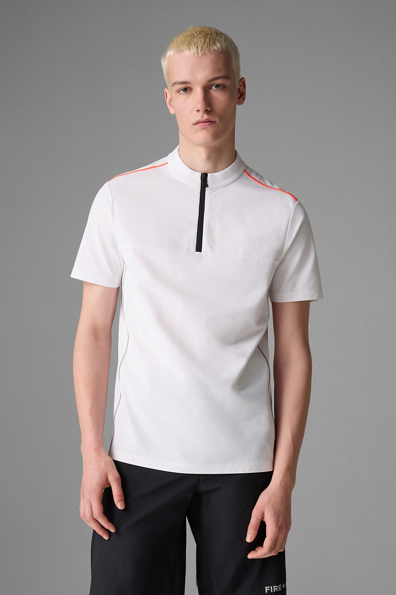 BOGNER Abraham Functional polo shirt in White outlook