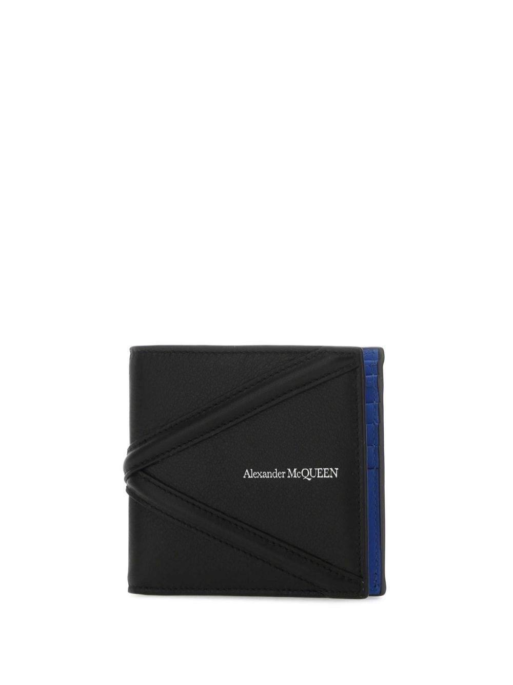 logo-plaque leather wallet - 3
