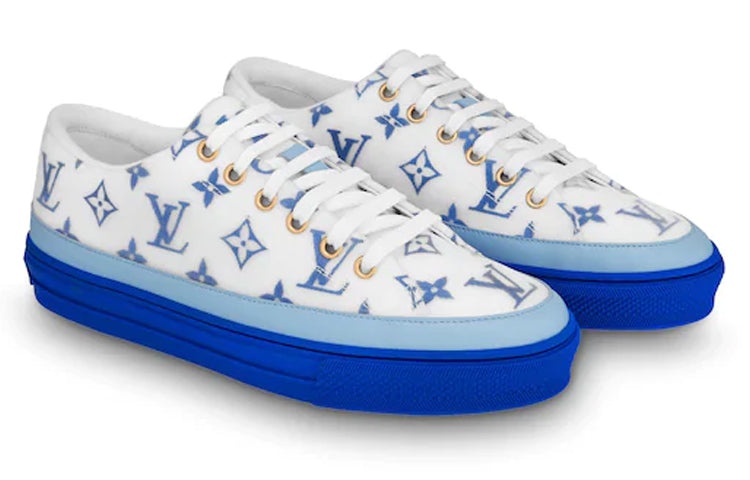 (WMNS) LOUIS VUITTON LV Stellar Low-Top Sneakers White/Blue 1A65U - 2