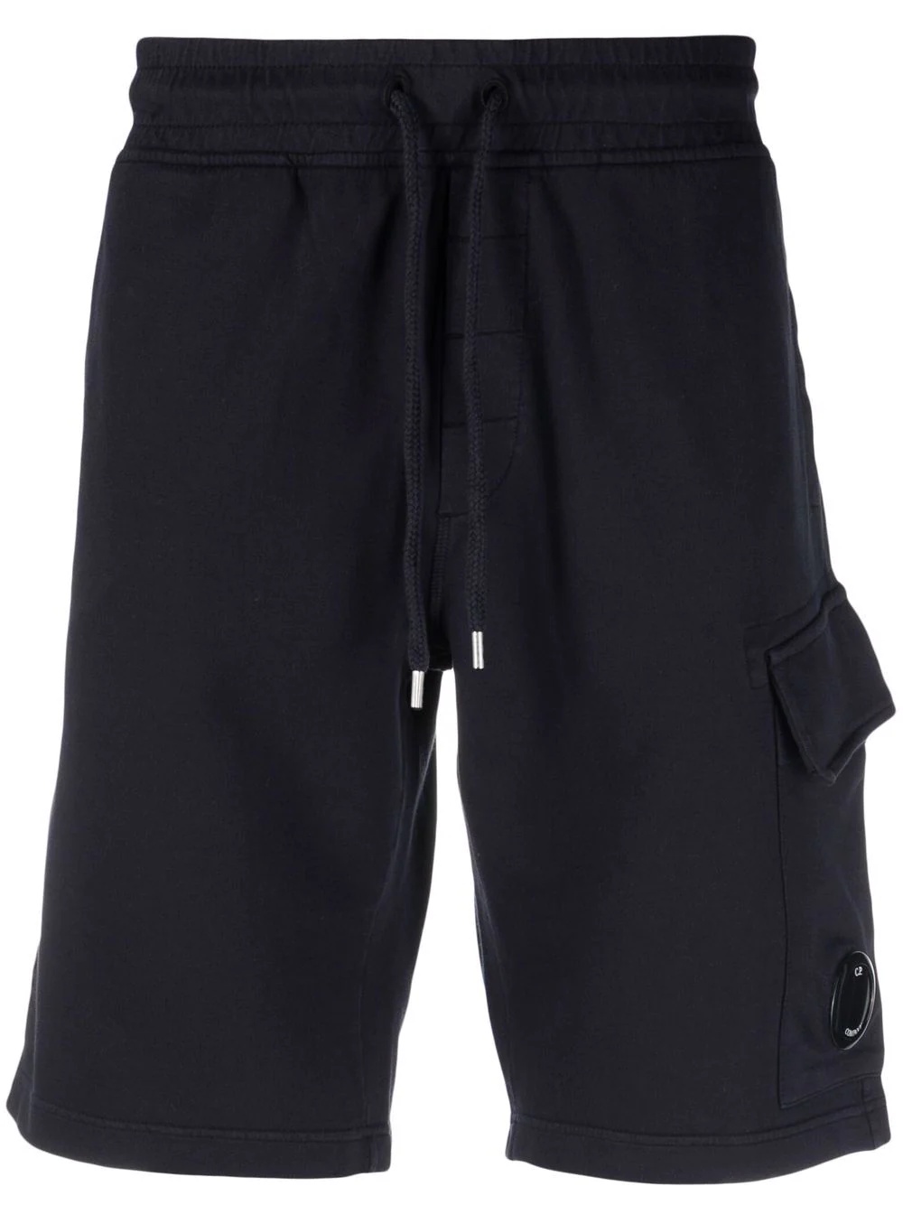 Lens-detail drawstring shorts - 1