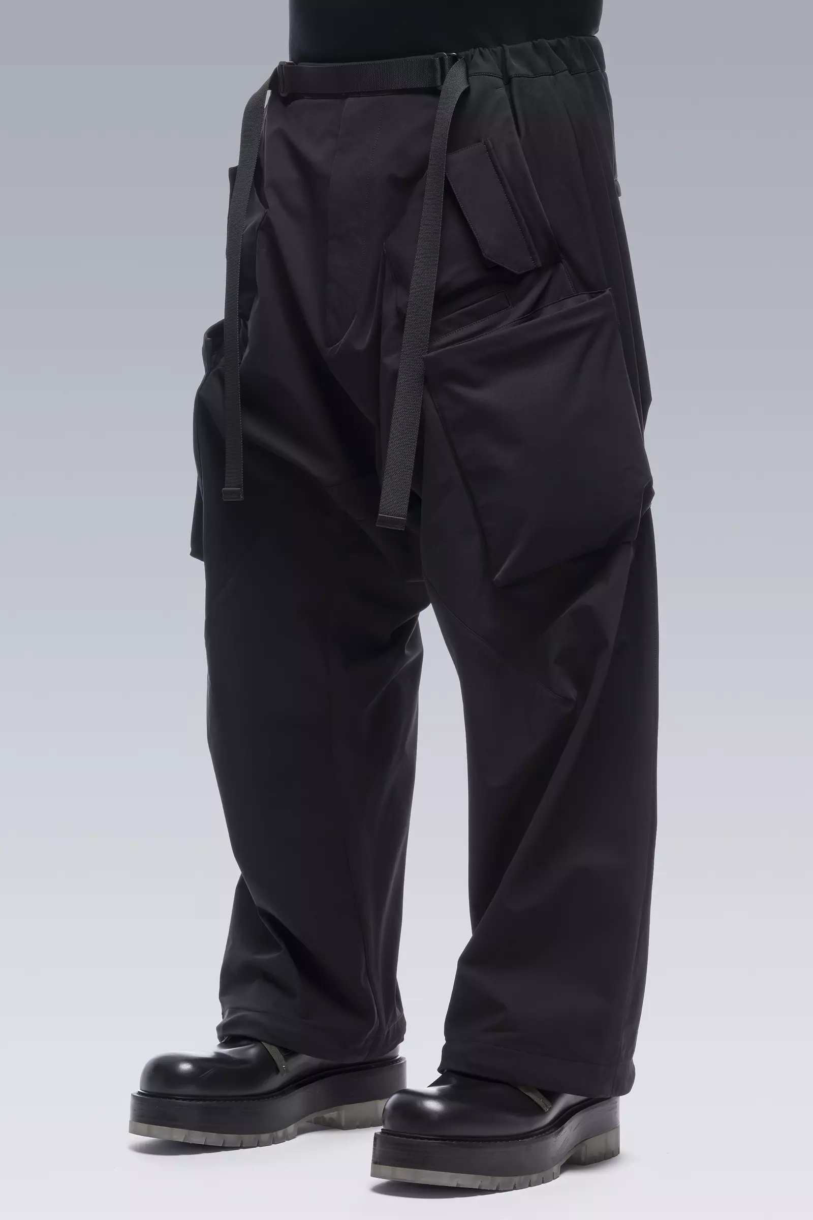 P30AL-DS Schoeller® Dryskin™ Ultrawide Drawcord Cargo Trouser Black - 11