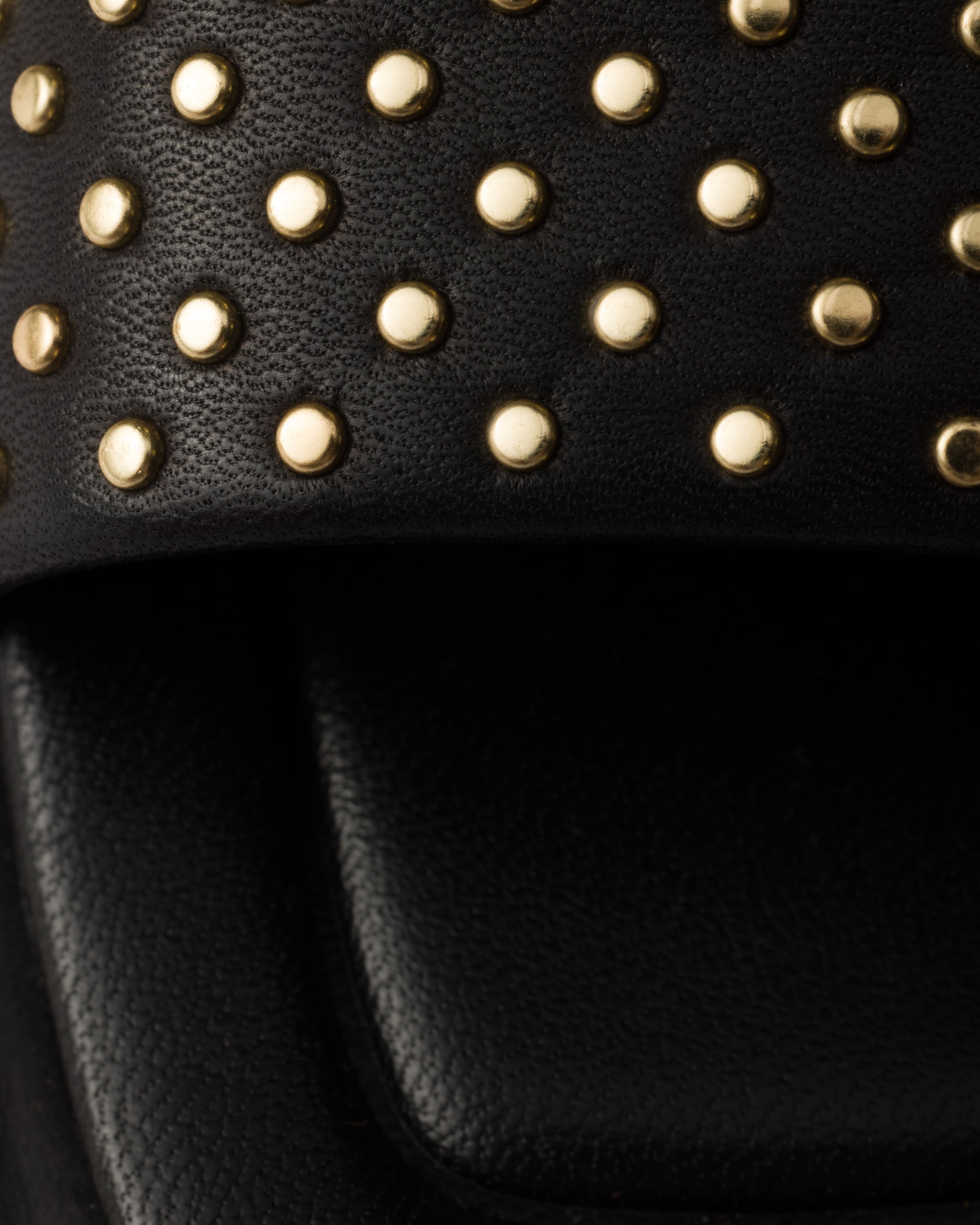 Nappa leather slides with studs - 6