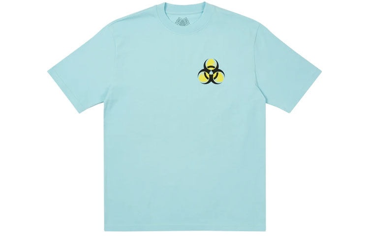 PALACE Bio Hazard Blue Triangle Back Pattern Logo Short Sleeve Unisex Light Blue P20TS149 - 2