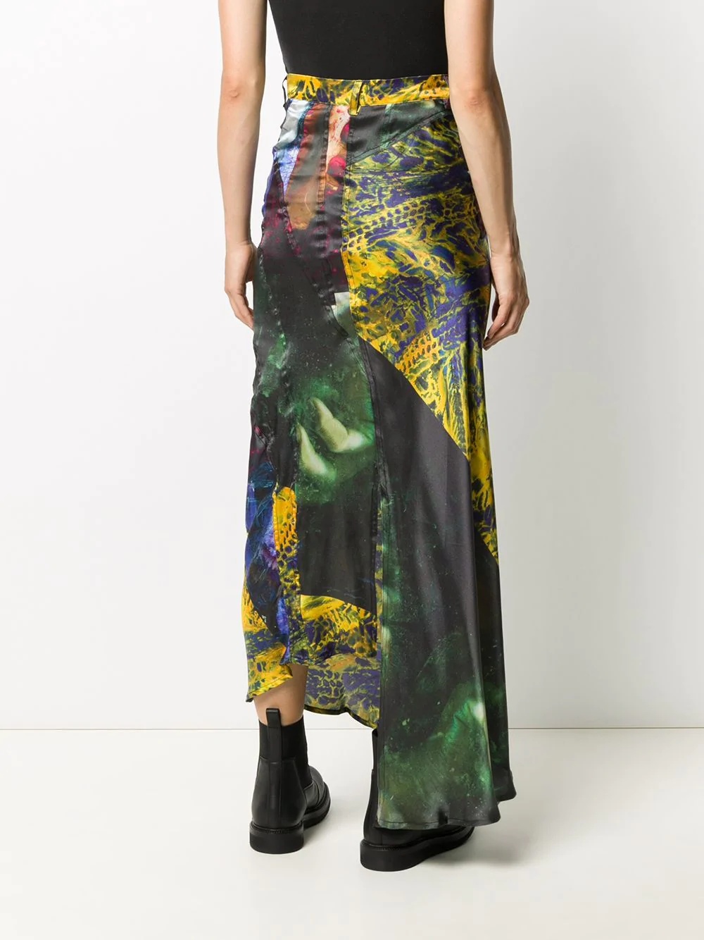 Multiline abstract-print skirt - 4