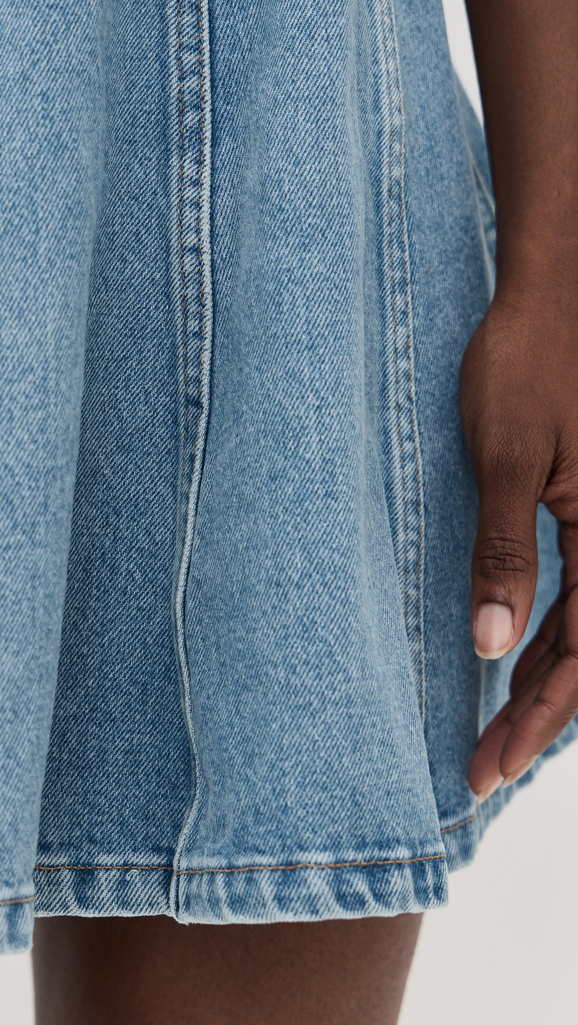 Denim Mini Skirt - 5