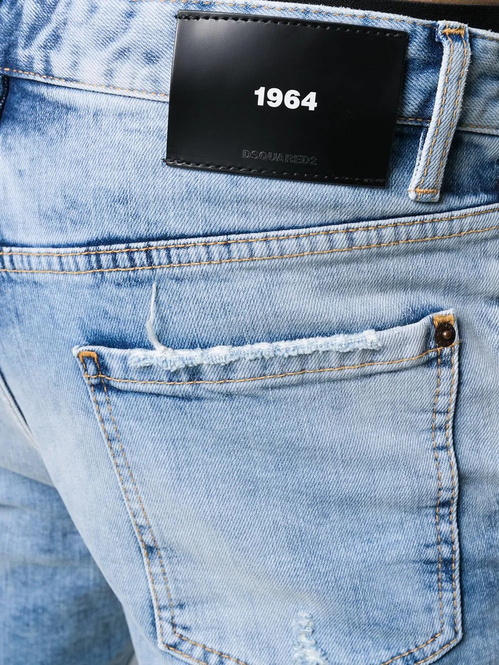 1964 distressed denim shorts - 5