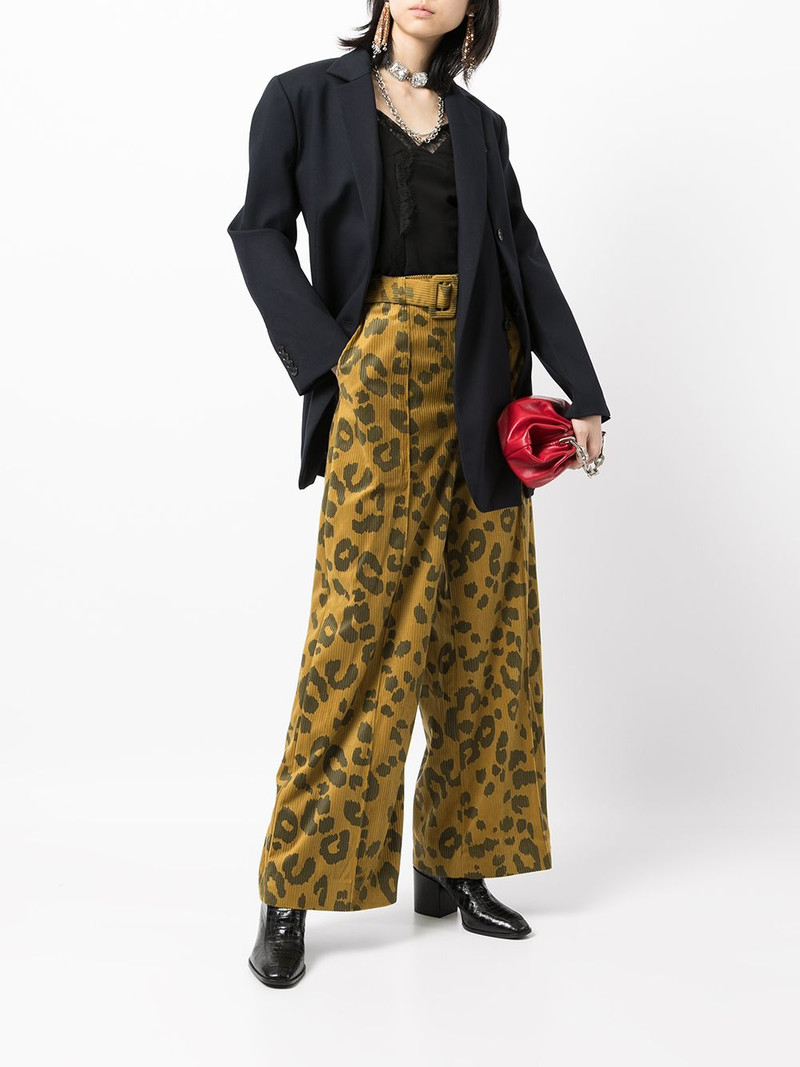 rokh off-centre buttoned blazer outlook