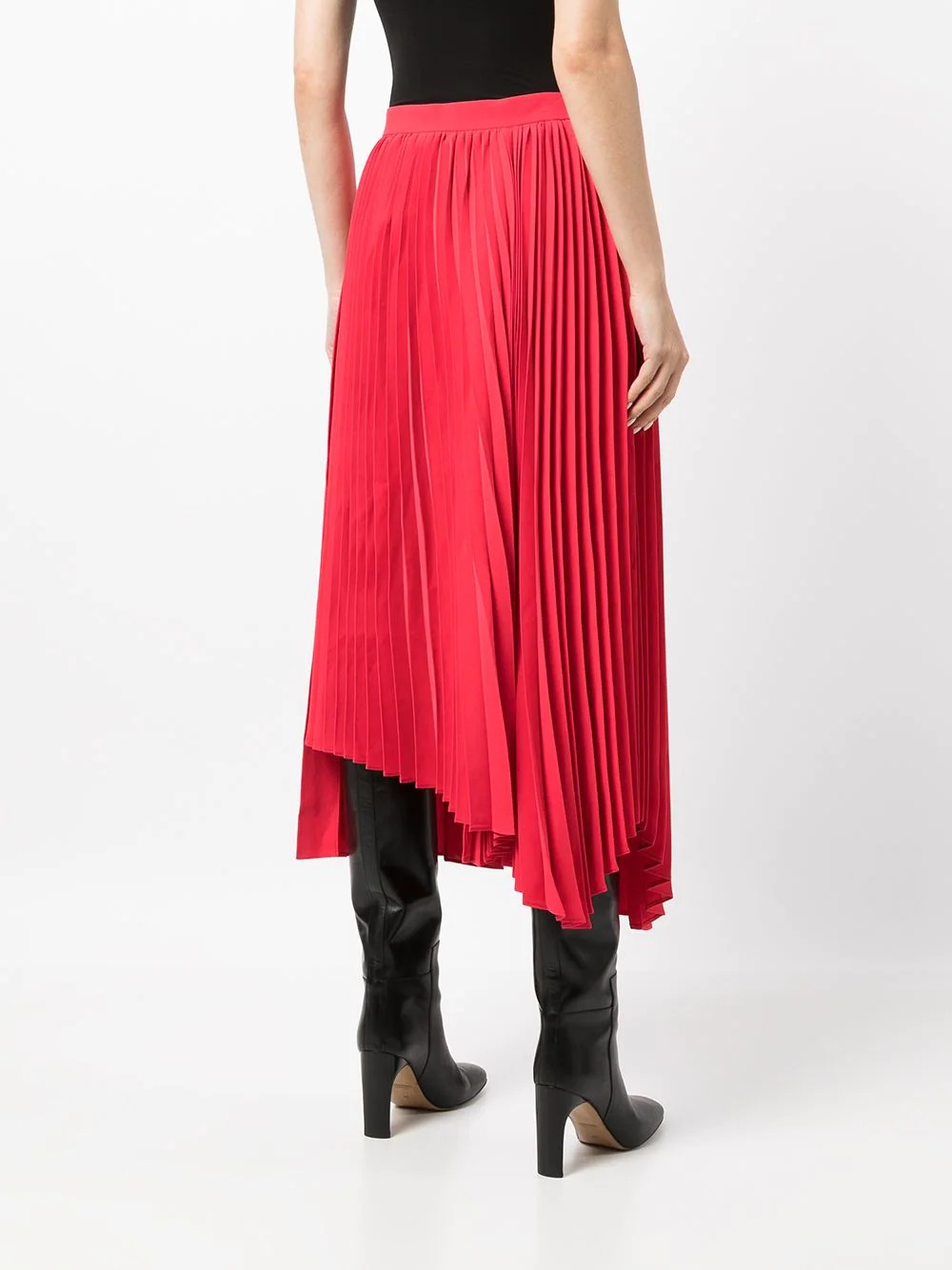 pleated mid-length skirt - 4