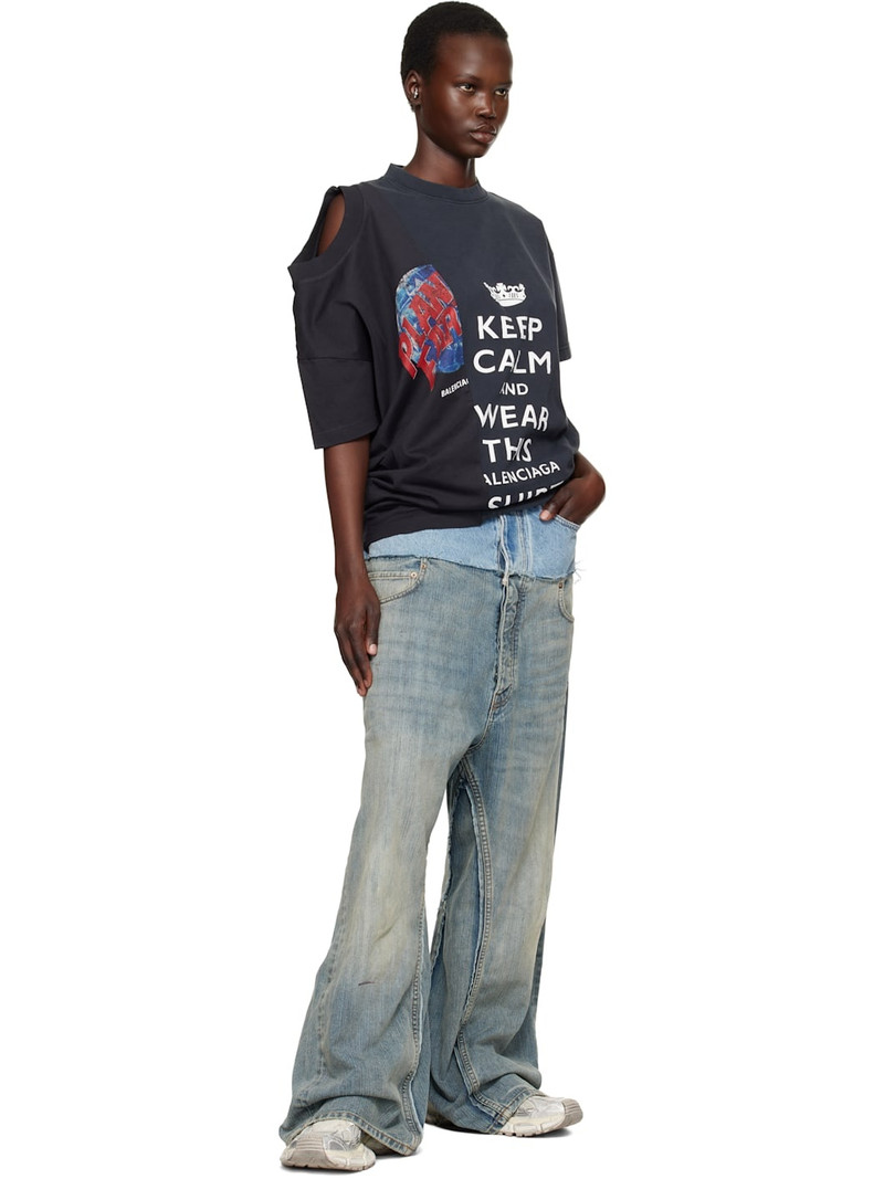 BALENCIAGA Off-White & Silver 3XL Slip On Sneakers outlook