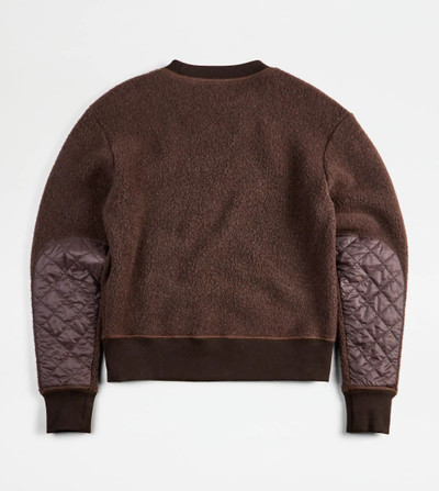 Tod's TOD'S CASHMERE BLEND SWEATSHIRT - BROWN outlook