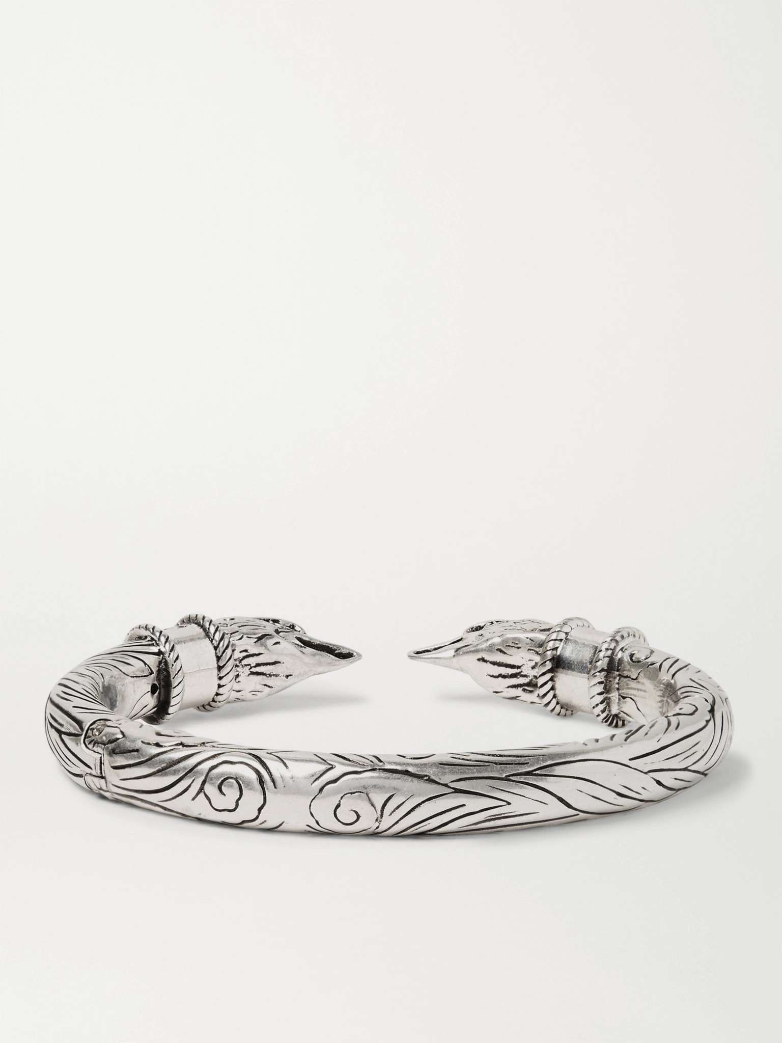 Eagle Head Sterling Silver Cuff - 3