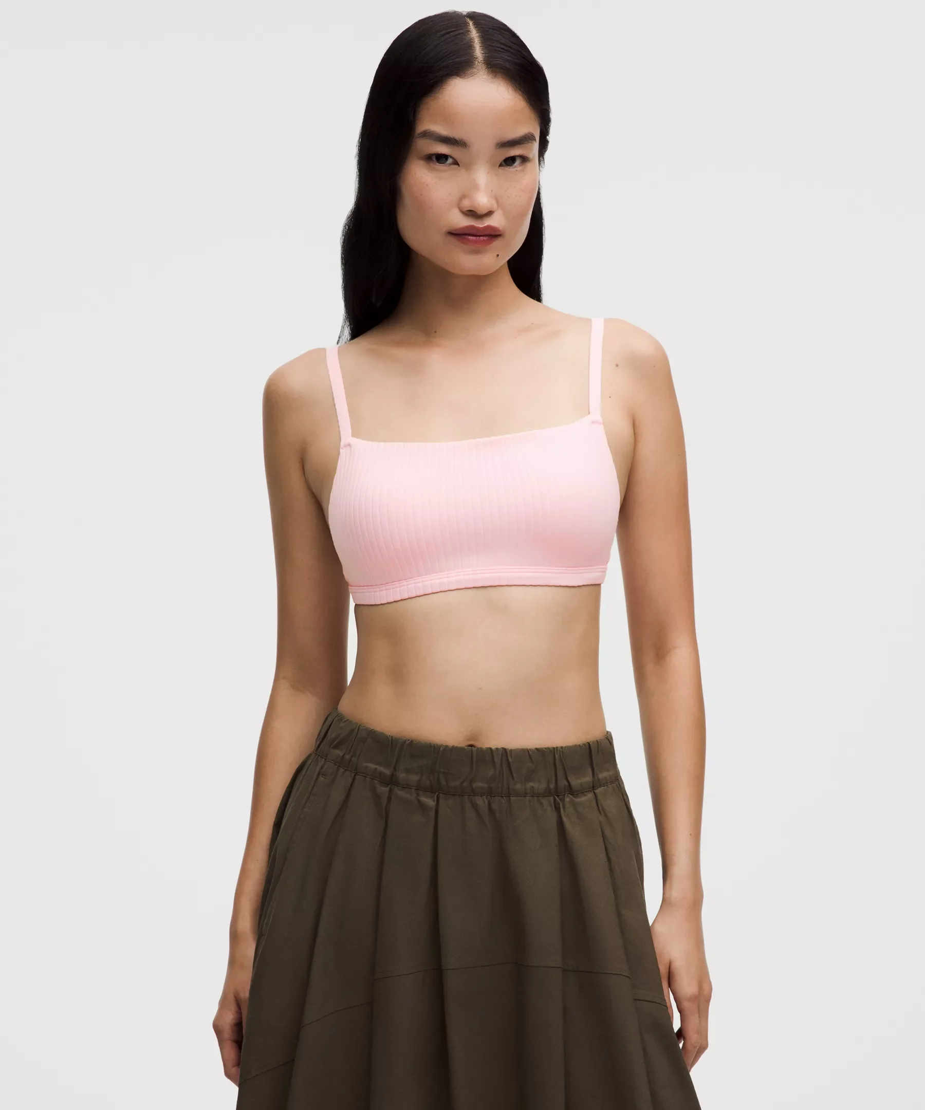 Ribbed Cami-Strap Bra *Light Support, B/C Cup - 1
