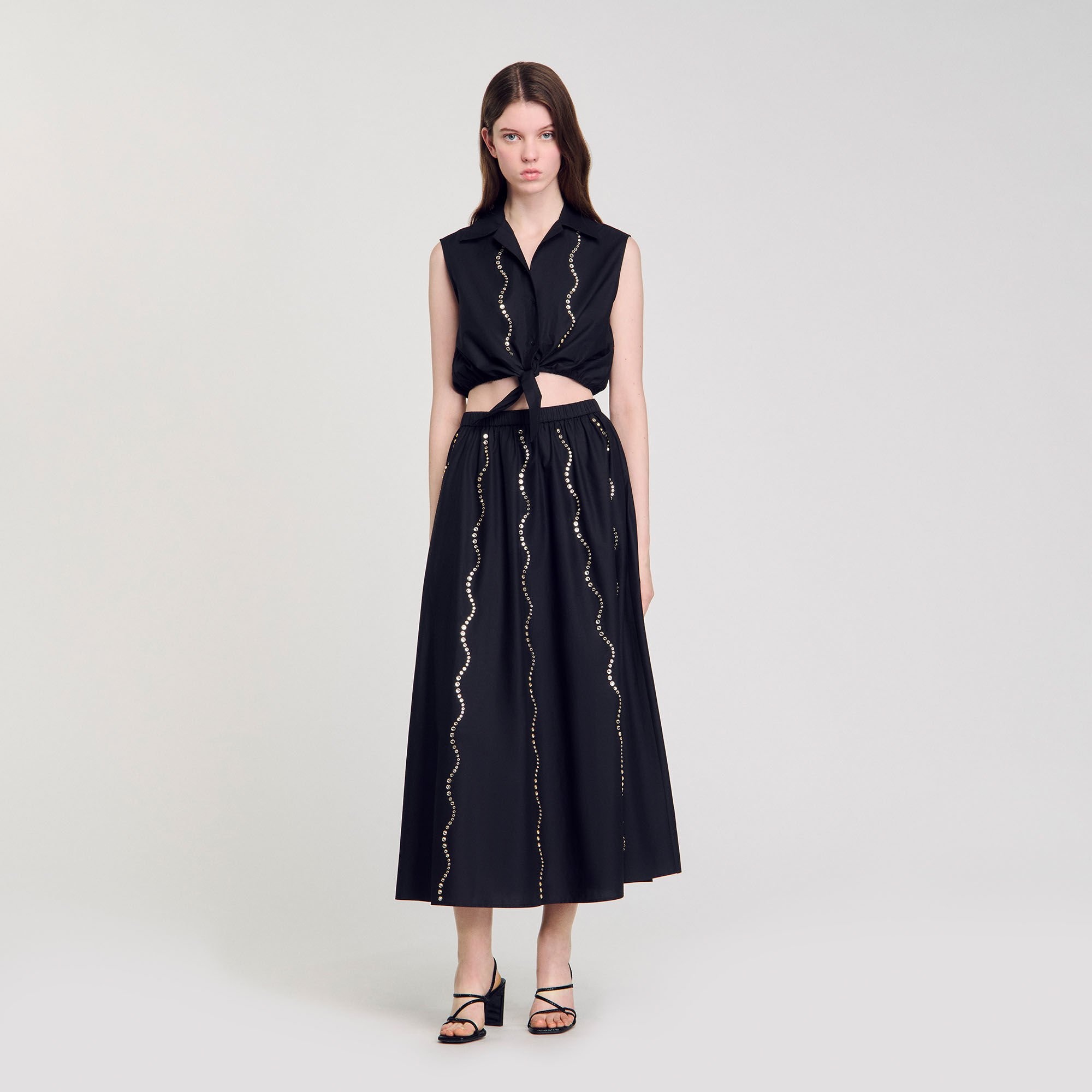 MAXI RHINESTONE SKIRT - 2
